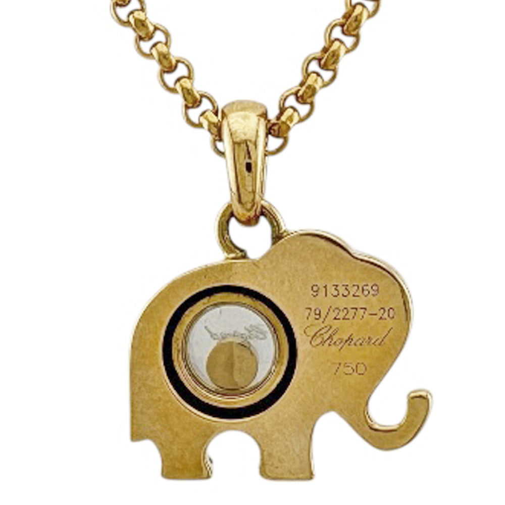 Chopard ショパール ハッピーダイヤモンド エレファント ネックレス 18