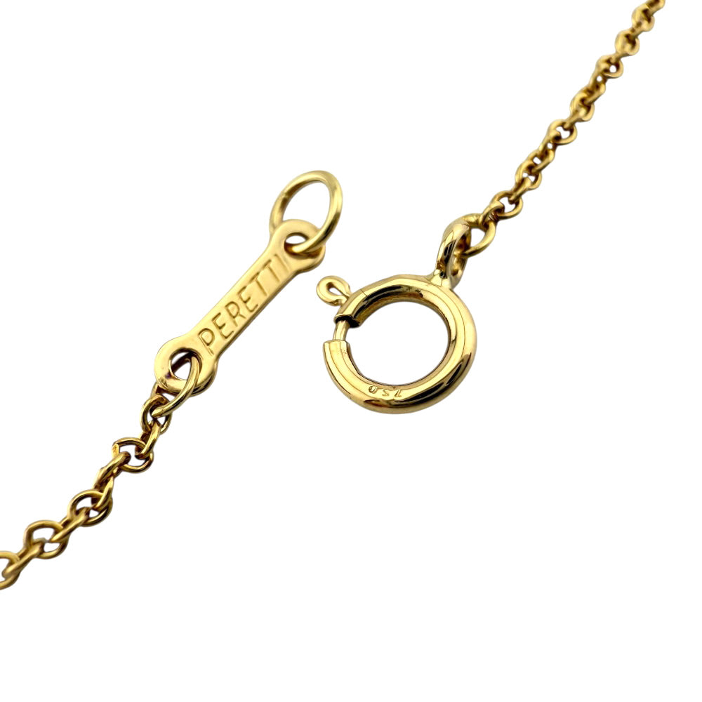 TIFFANY&Co. Tiffany Bird Cross Necklace 18K K18 Yellow Gold