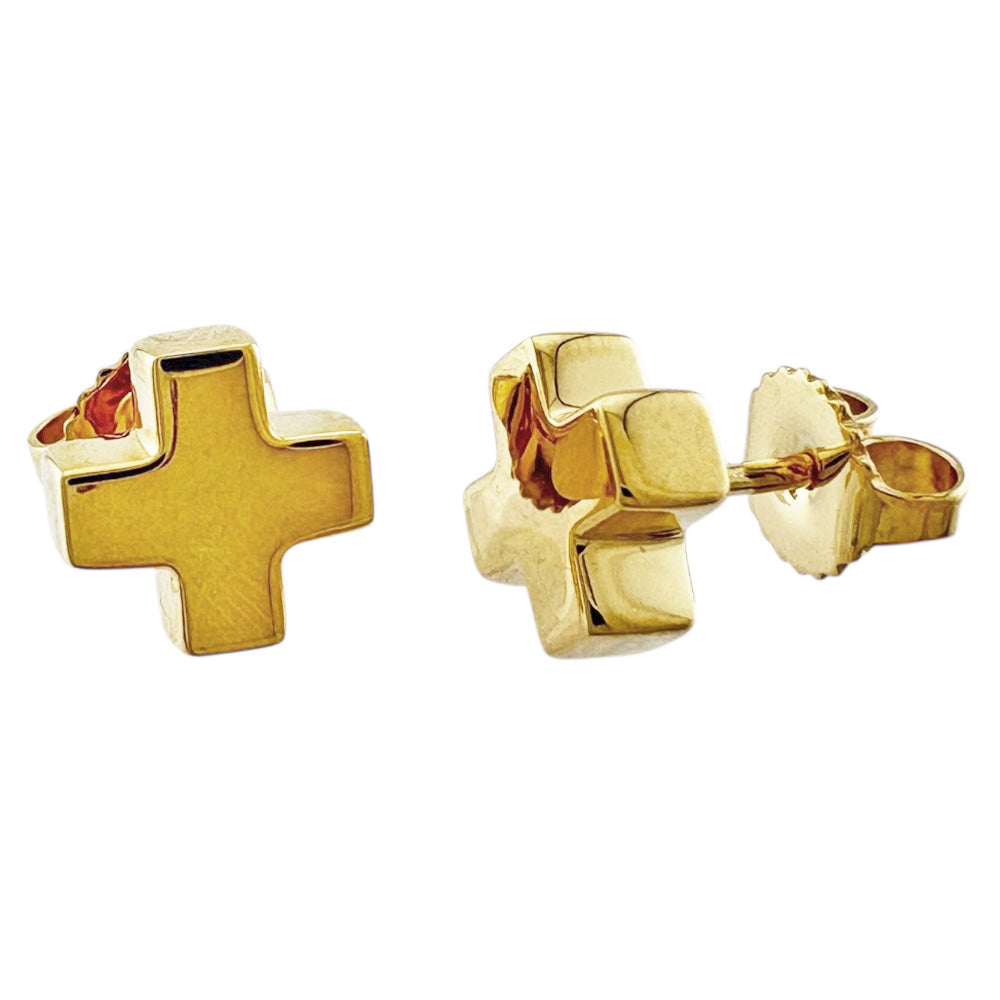 TIFFANY&Co. ティファニー クルーシフォーム ピアス 18金 K18イエロー