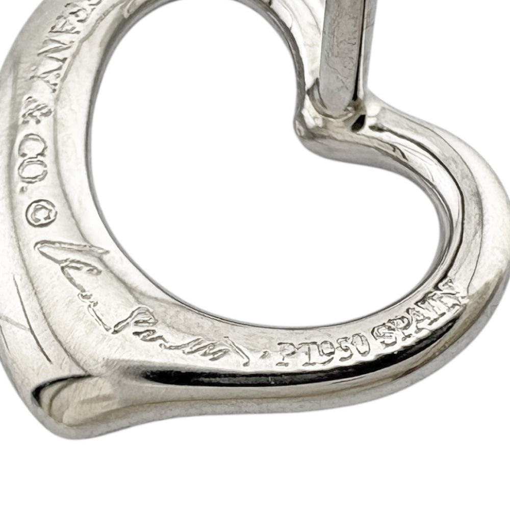 TIFFANY&Co. ティファニー オープンハート ピアス Pt950プラチナ