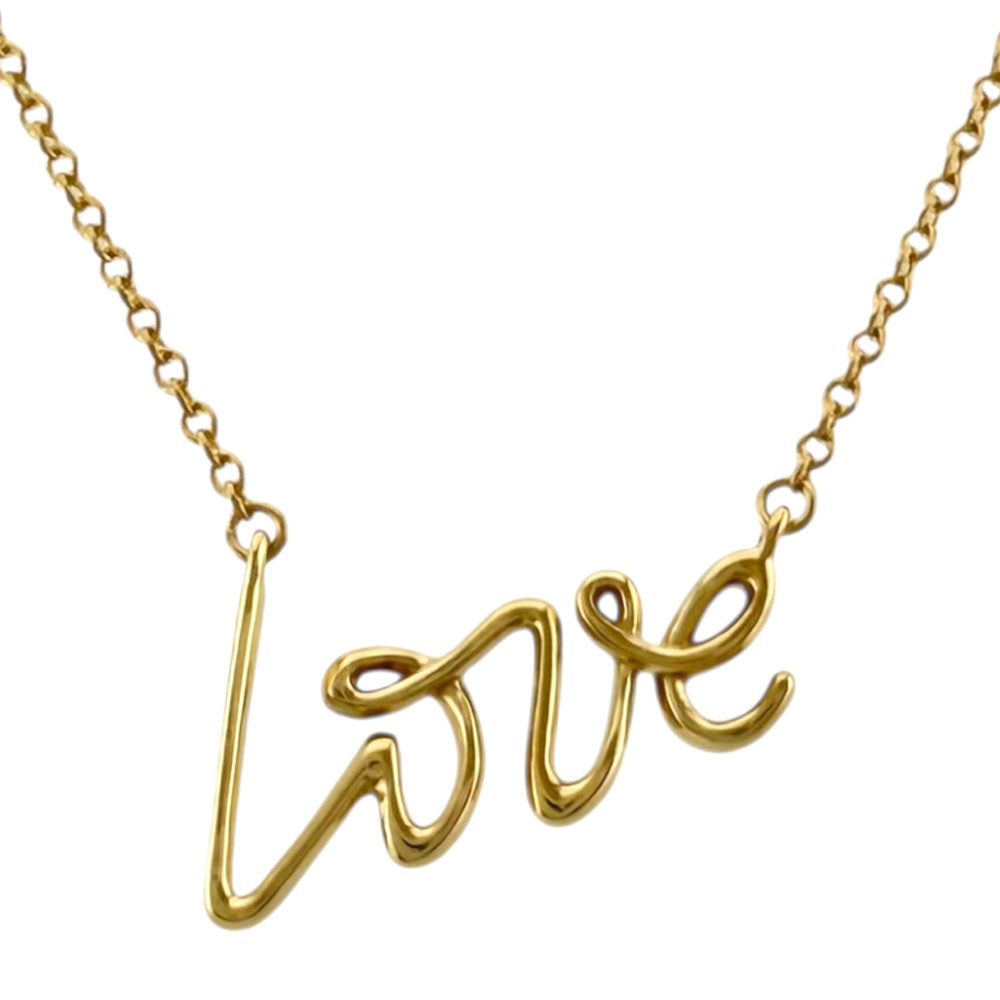 Tiffany & Co ラブ＆キスネックレス 750 K18 レア 廃盤 ティファニー