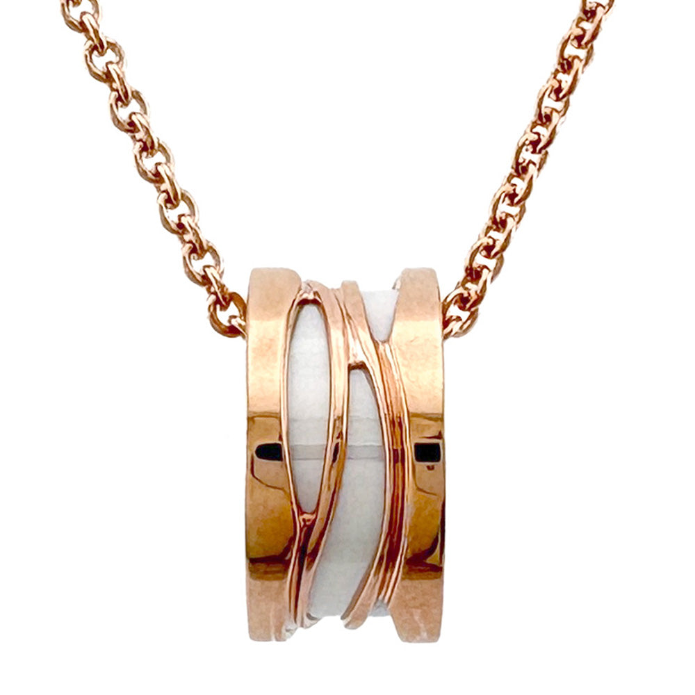 BVLGARI B-ZERO.1 B-ZERO ONE Design Legend Necklace 18K K18 Pink 