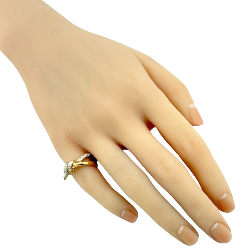 TIFFANY&Co. ティファニー ノット ダブル ロウ リング 指輪 5.5号 18金
