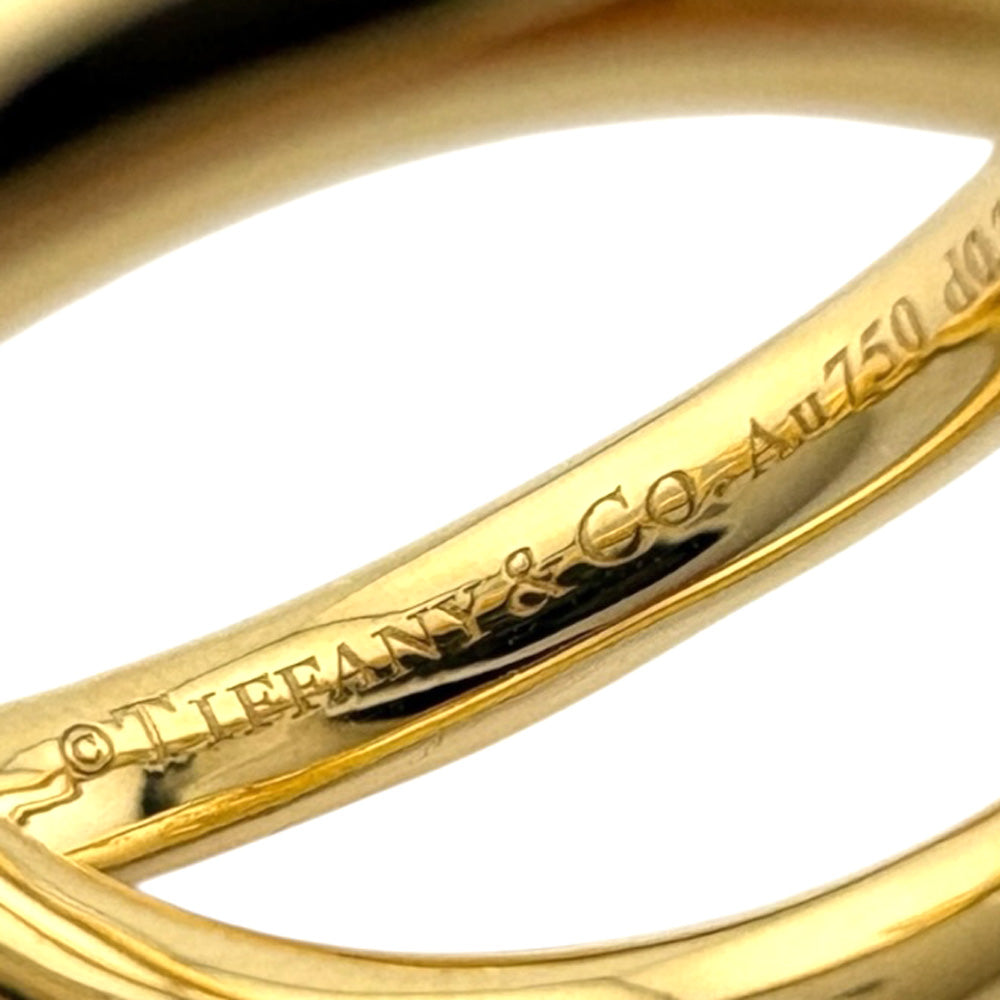TIFFANY&Co. ティファニー ノット ダブル ロウ リング 指輪 5.5号 18金