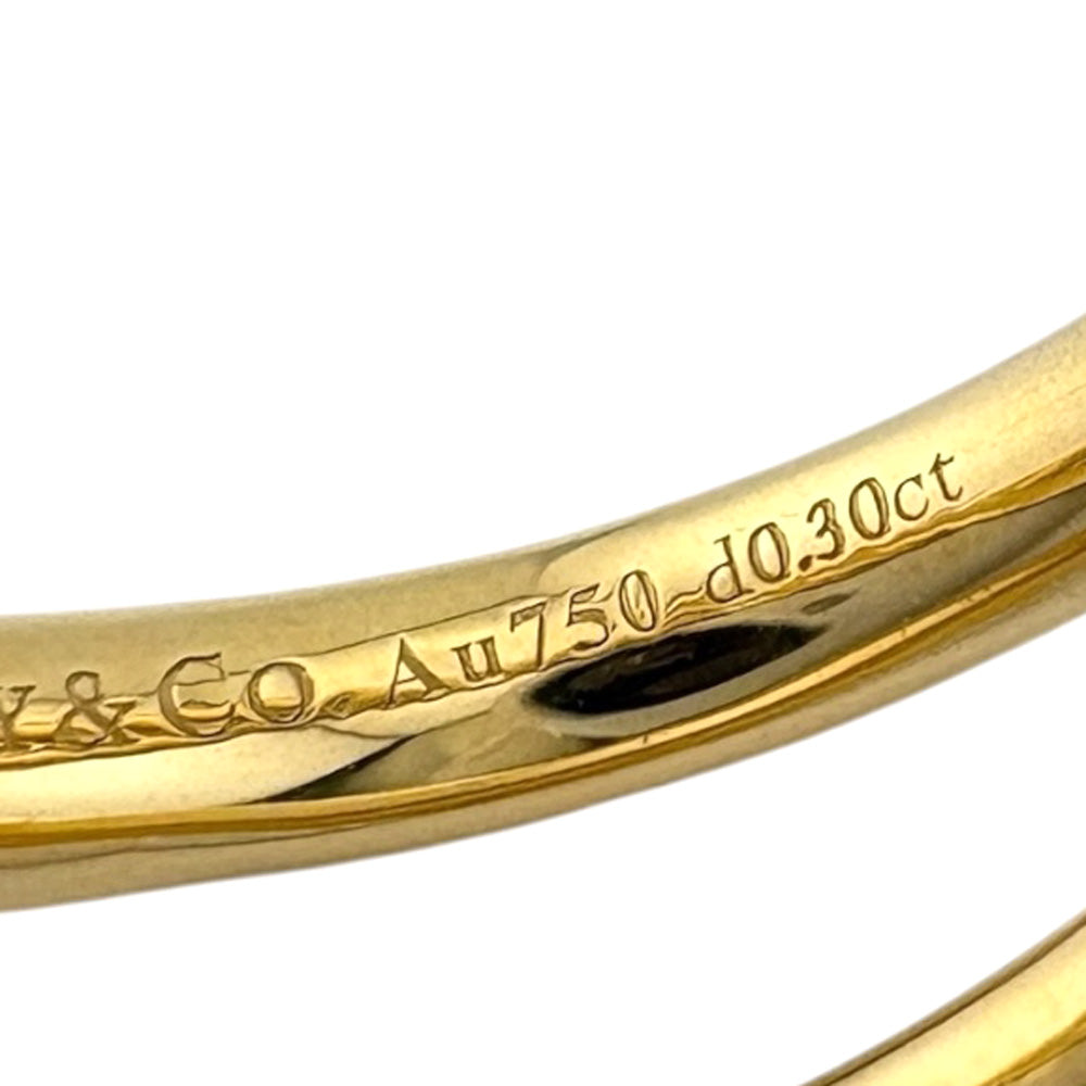TIFFANY&Co. ティファニー ノット ダブル ロウ リング 指輪 5.5号 18金