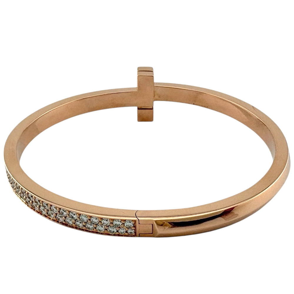 TIFFANY&Co. ティファニー Tワン ワイド ヒンジバングル ダイヤモンド