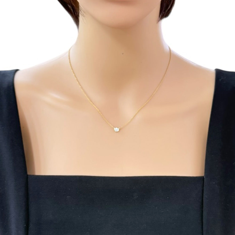 TIFFANY&Co. ティファニー バイザヤード 0.28ct ネックレス 18金 K18 