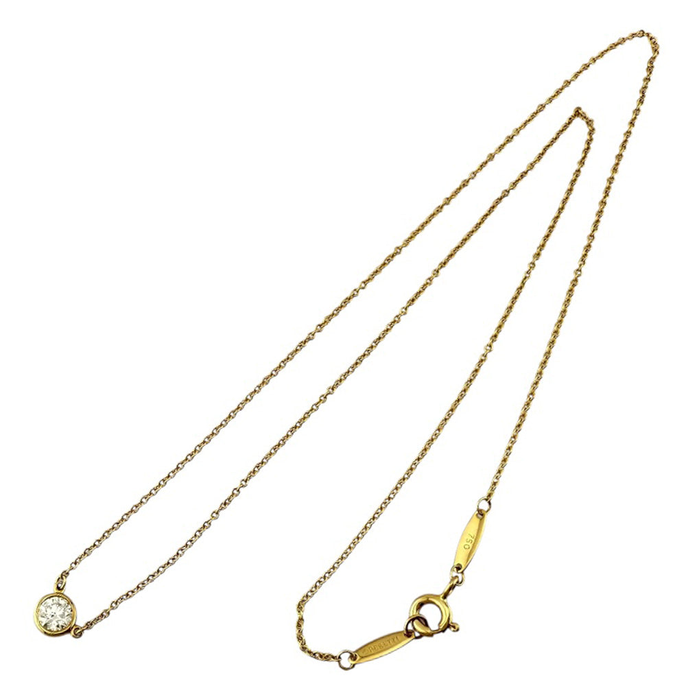 m*e様 【美品】Tiffany & Co. K18金　バイザヤード ネックレス TIFFANY&Co. ティファニー バイザヤード 0.28ct ネックレス 18金 K18