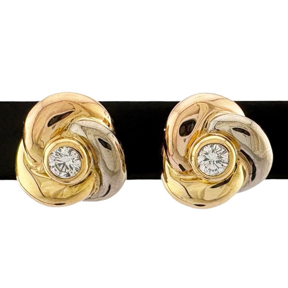 CARTIER カルティエ ベビートリニティ ピアス 18金 K18イエロー