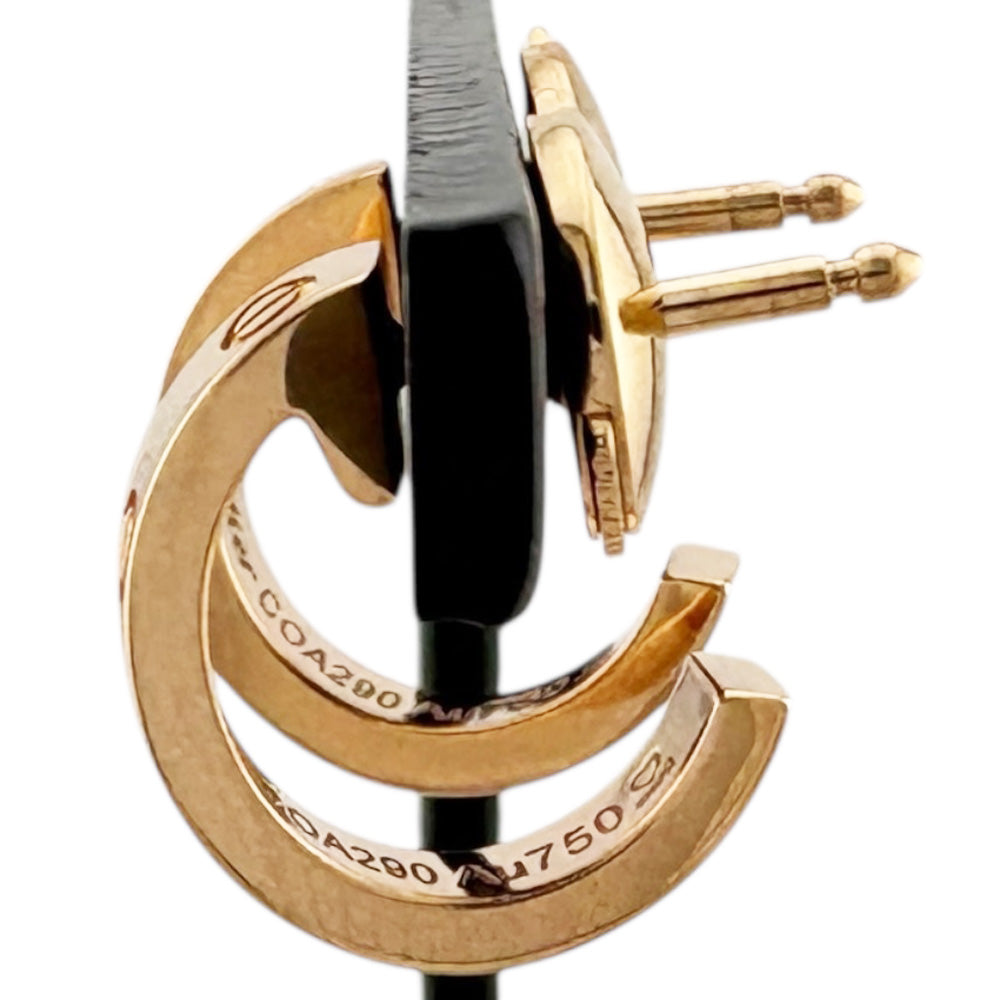 CARTIER Mini Love Earrings 18K K18 Pink Gold Women's Used – 【公式
