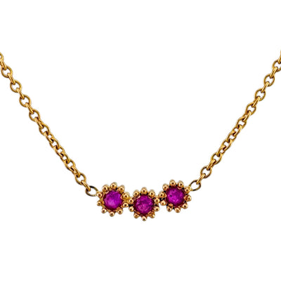 mimi　Diorネックレス Christian Dior Mimi Rose Necklace 18K Pink Gold Pink Sapphire