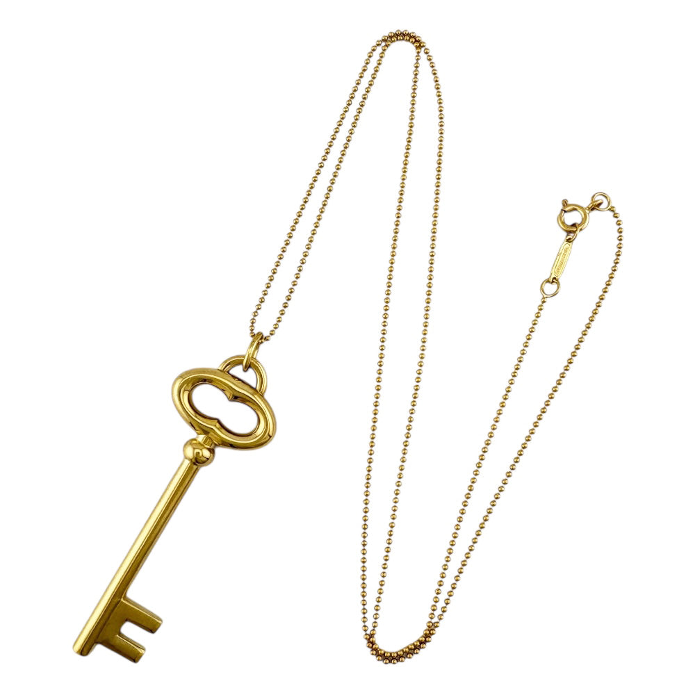 TIFFANY&Co. ティファニー オーバルキー ネックレス 18金 K18イエロー
