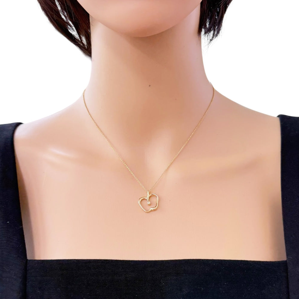 TIFFANY&Co. ティファニー アップル ネックレス 18金 K18イエロー