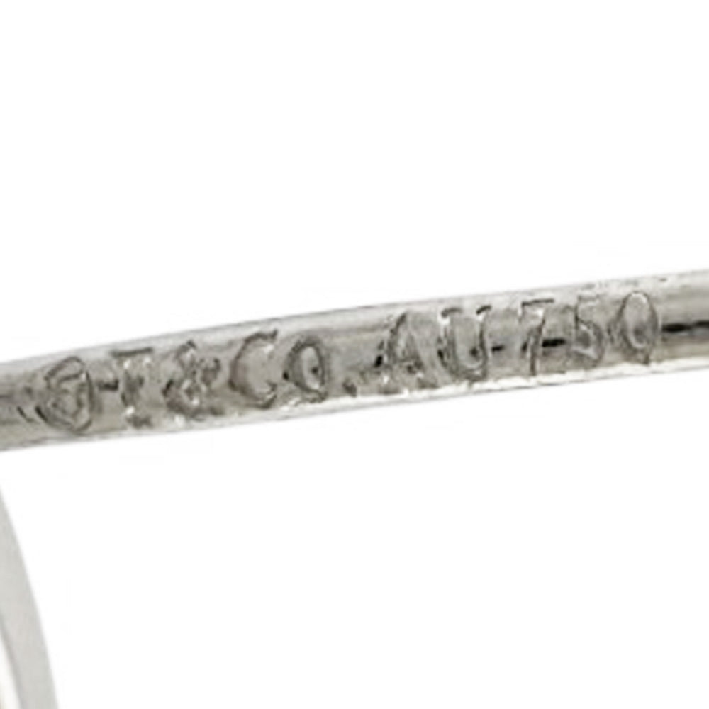 TIFFANY&Co. ティファニー Tスマイル ピアス 18金 K18ホワイトゴールド