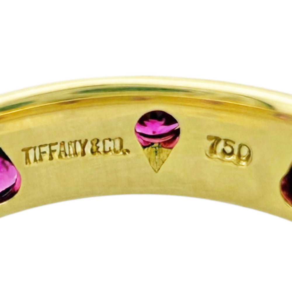ティファニー ゴールドドッツリング ルビー8号くらい ティファニー ゴールドドッツリング ルビー8号くらい TIFFANY&Co