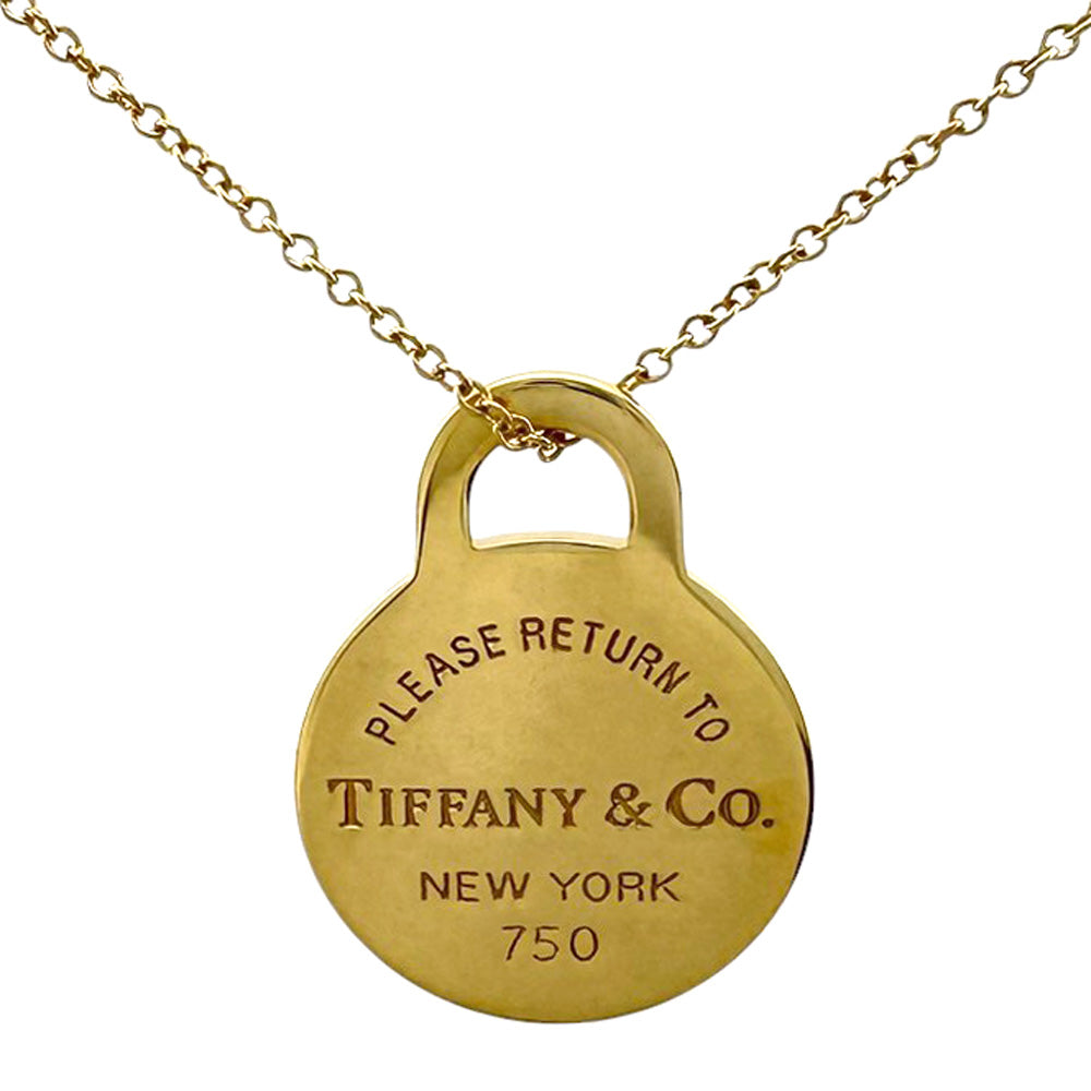 TIFFANY&Co. ティファニー リターントゥ ネックレス 18金 K18イエロー