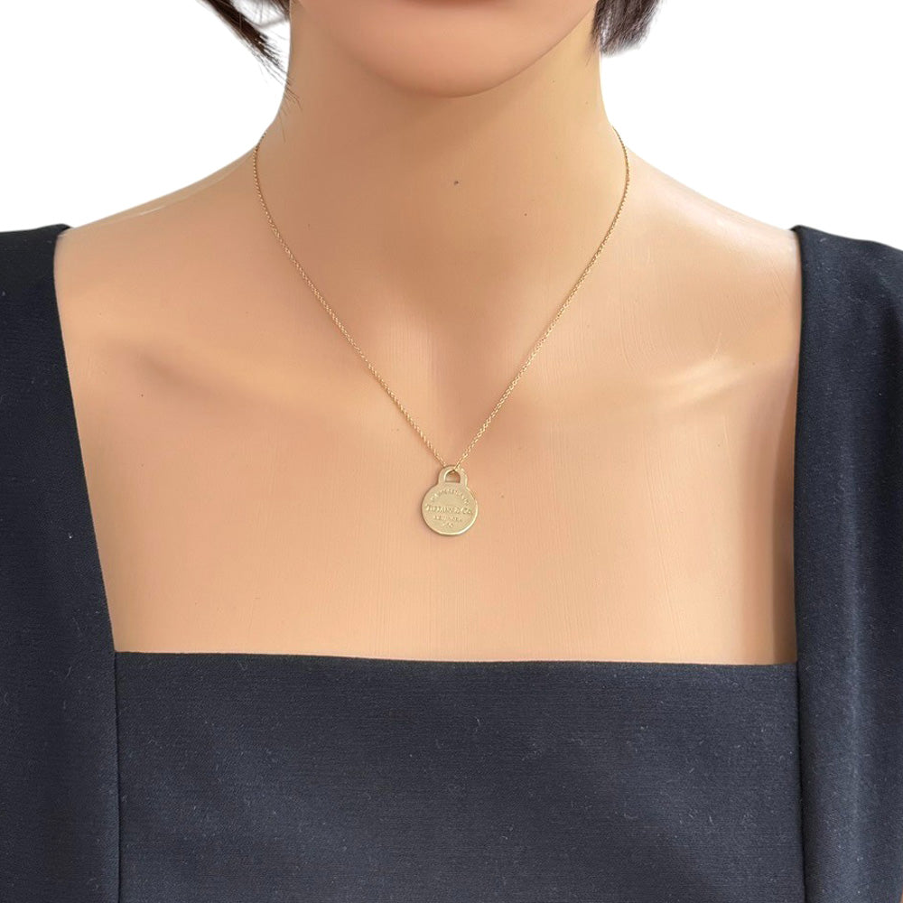 TIFFANY&Co. ティファニー リターントゥ ネックレス 18金 K18イエロー
