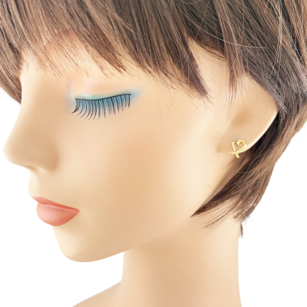 TIFFANY&Co. ティファニー ラビングハート ピアス 18金 K18イエロー