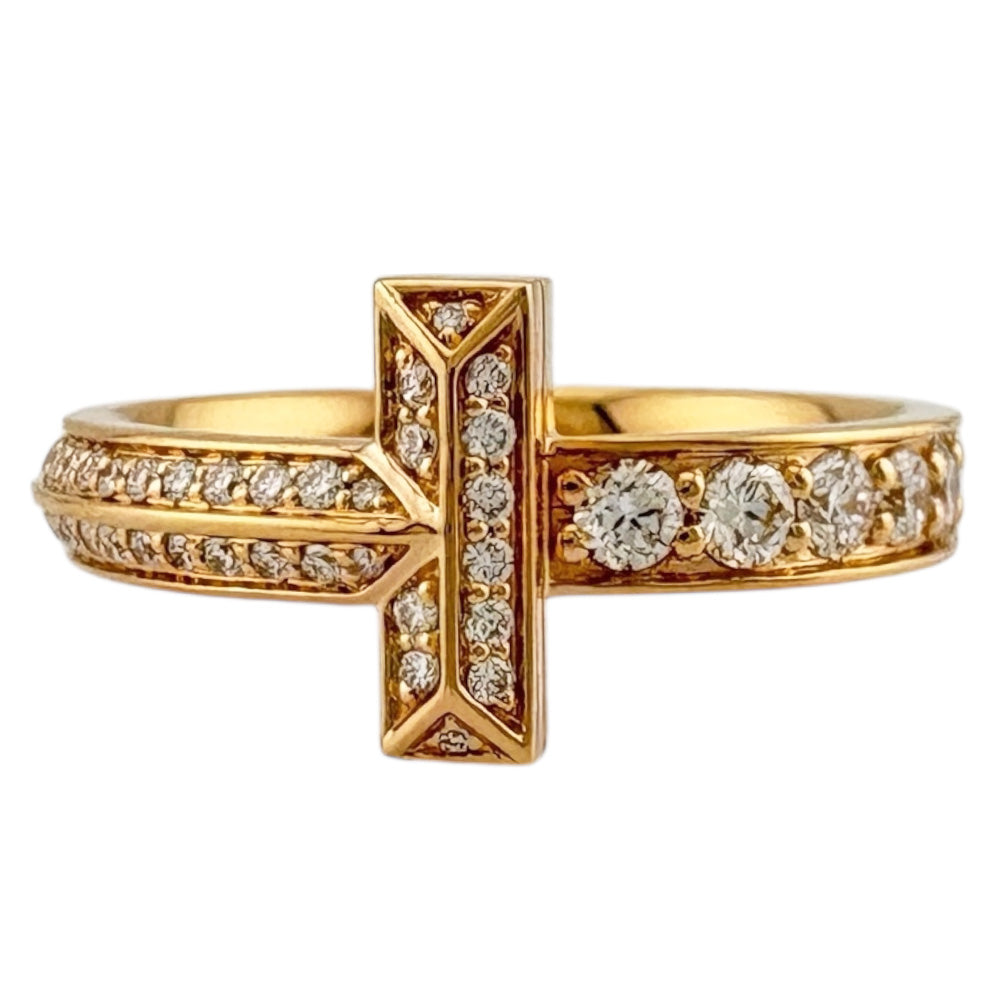 TIFFANY&Co. ティファニー Tワン リング 指輪 12.5号 18金 K18ピンク