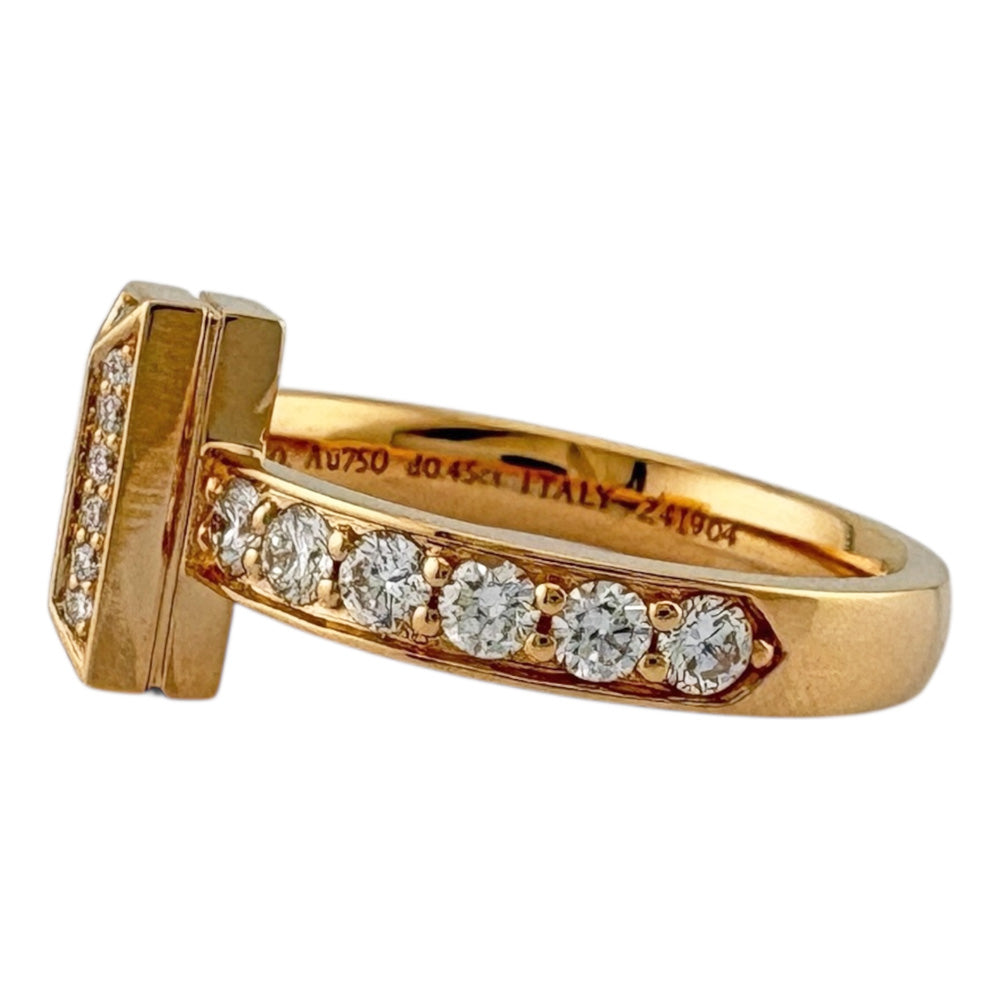 TIFFANY&Co. ティファニー Tワン リング 指輪 12.5号 18金 K18ピンク