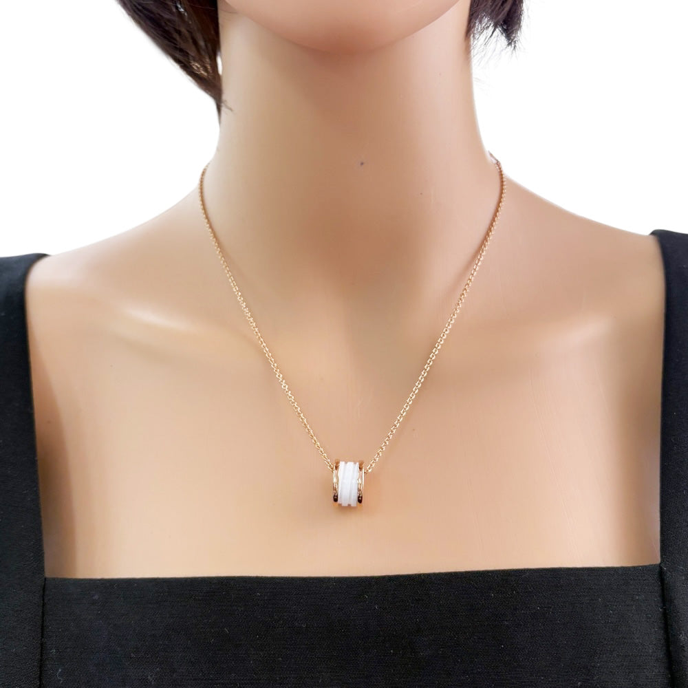 BVLGARI B-zero.1 B-Zero One Necklace 18K K18 Pink Gold Women's