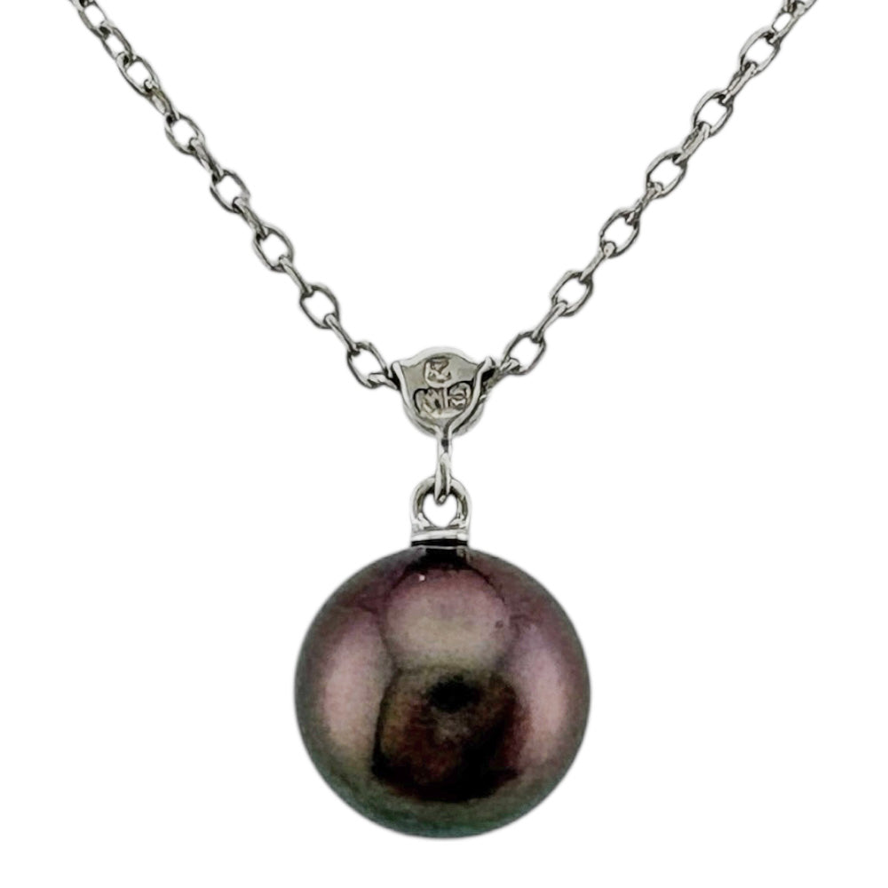 MIKIMOTO ミキモト ネックレス 18金 K18ホワイトゴールド ダイヤモンド