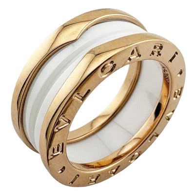 BVLGARI ブルガリ B-zero.1 ビーゼロワン ホワイトセラミック リング