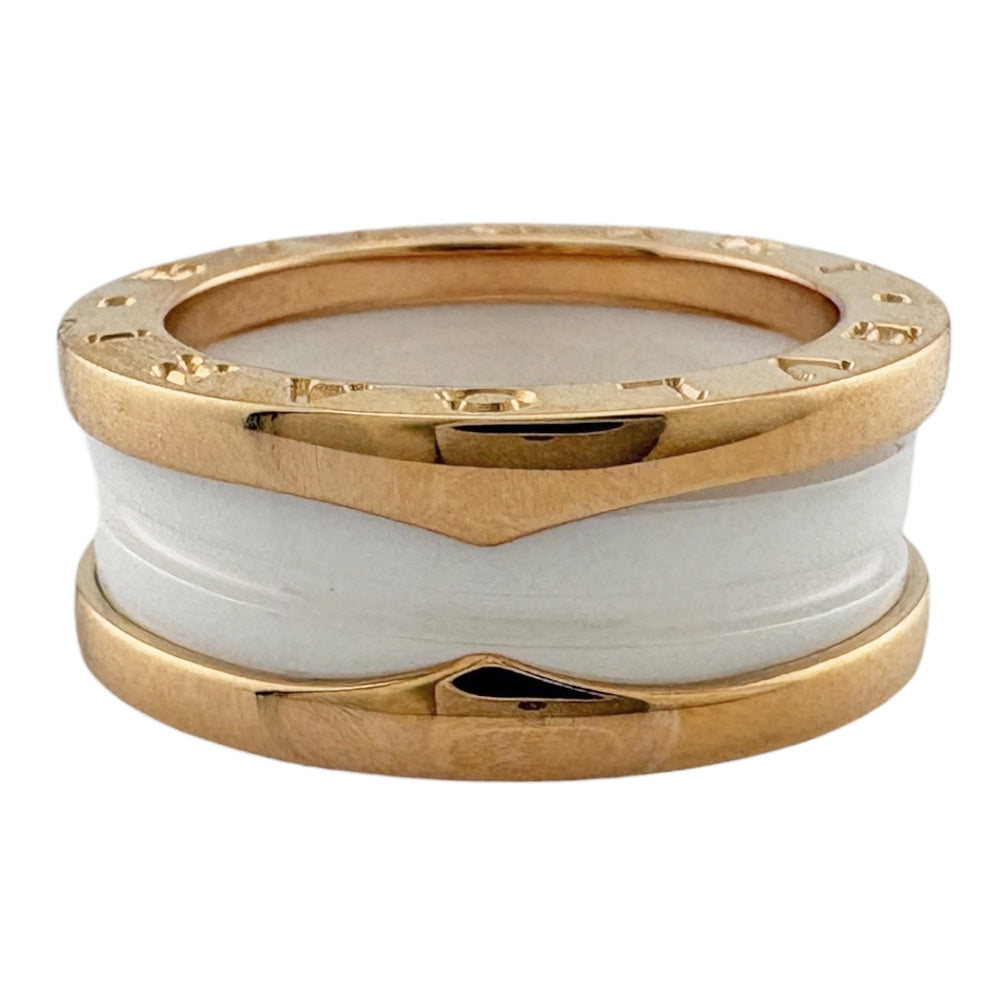 BVLGARI ブルガリ B-zero.1 ビーゼロワン ホワイトセラミック リング