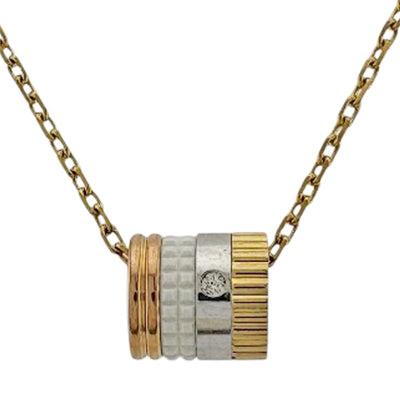 Boucheron ブシュロン キャトルホワイト ネックレス 18金 K18イエロー