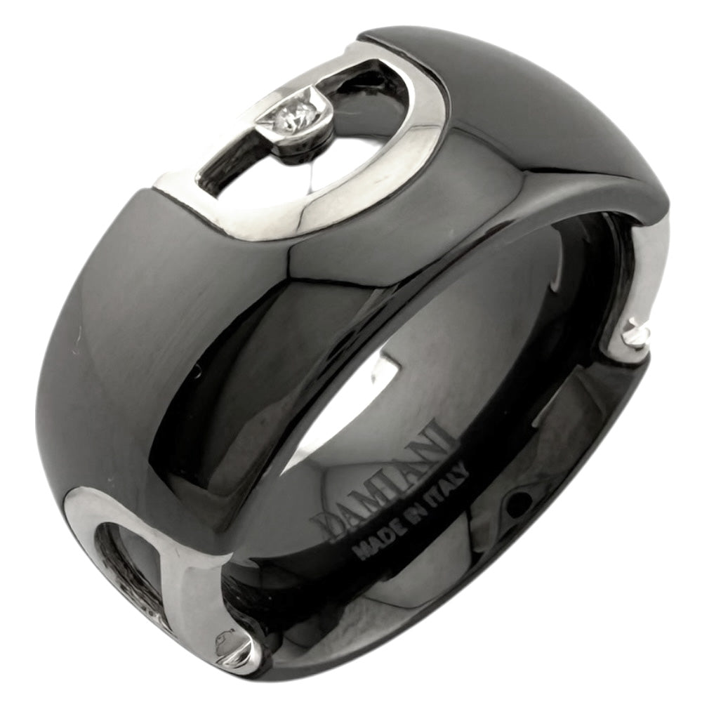 Damiani ダミアーニ Dアイコン 1Pダイヤモンド リング 指輪 16.5号 18 