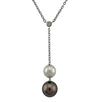 MIKIMOTO ミキモト ネックレス 18金 K18ホワイトゴールド パール