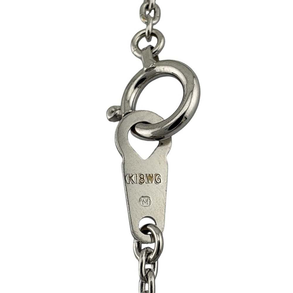 MIKIMOTO ミキモト ネックレス 18金 K18ホワイトゴールド パール