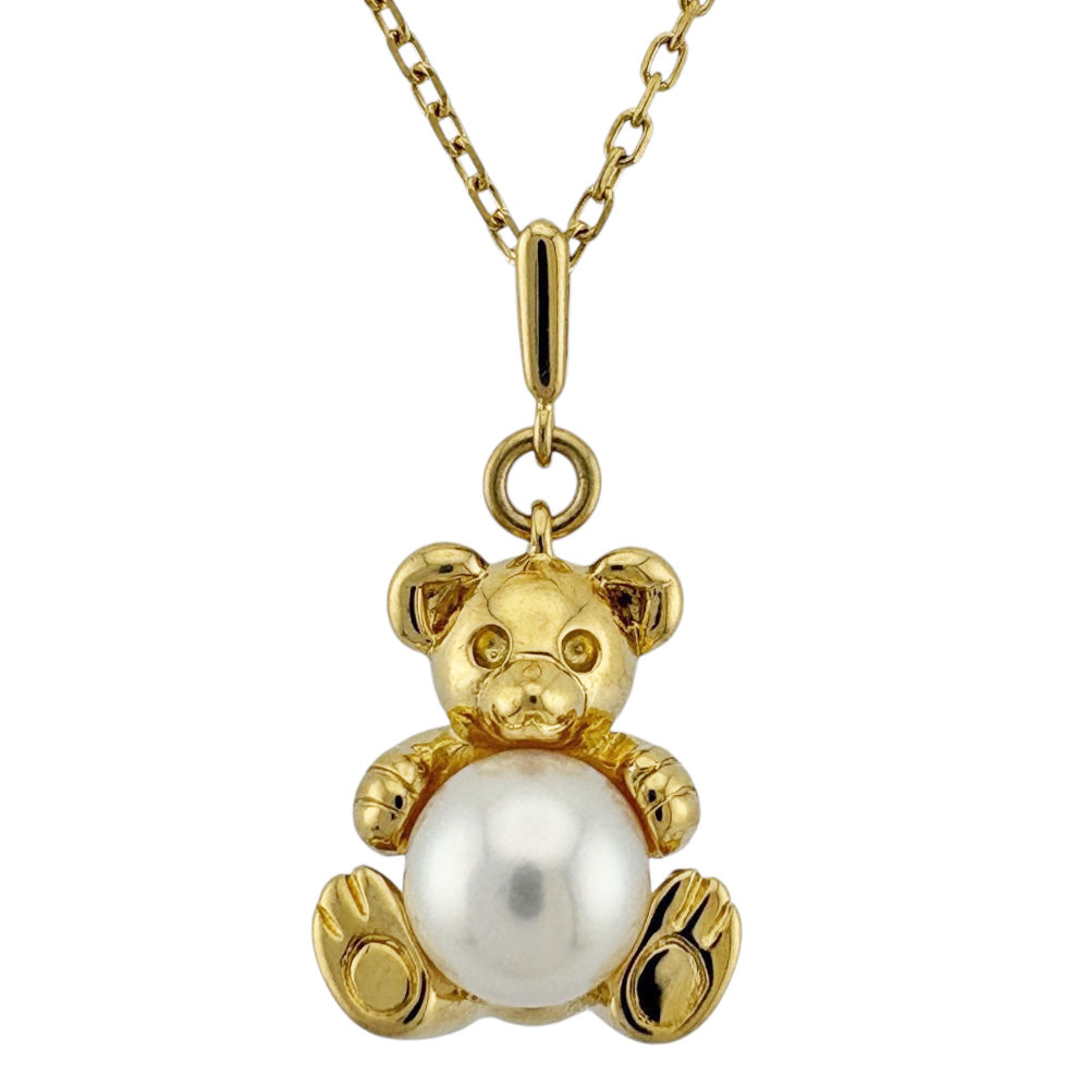 MIKIMOTO ミキモト ネックレス 18金 K18イエローゴールド パール