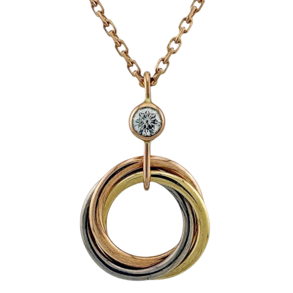 CARTIER カルティエ トリニティ ネックレス 18金 K18ピンクゴールド