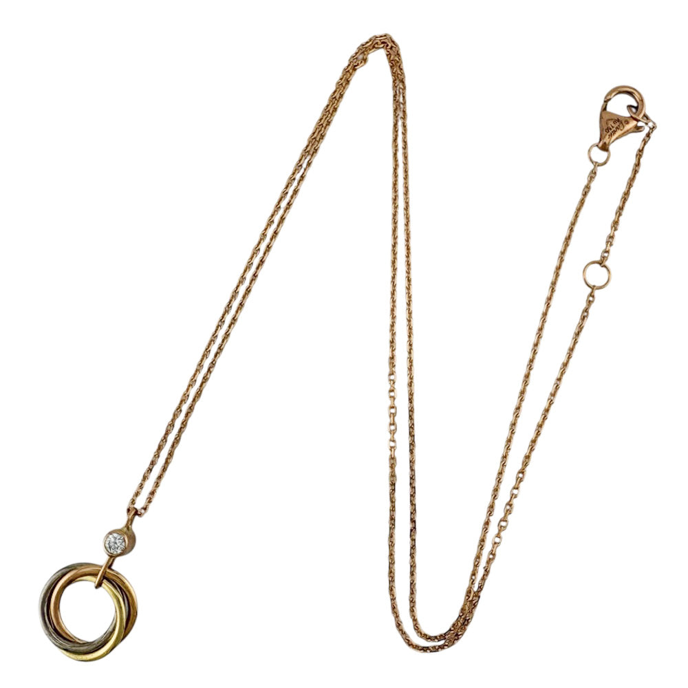 CARTIER カルティエ トリニティ ネックレス 18金 K18ピンクゴールド