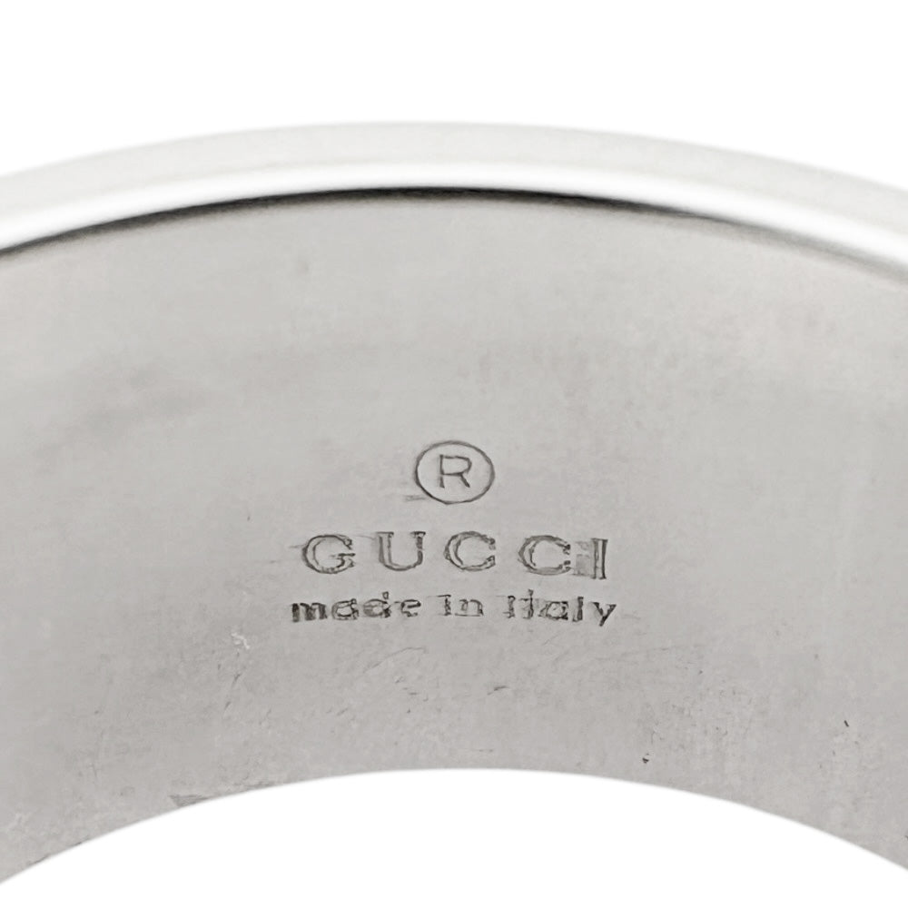 GUCCI グッチ アイコン リング 指輪 17号 18金 K18ホワイトゴールド