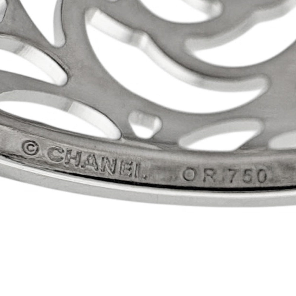 CHANEL シャネル カメリア リング 指輪 10号 18金 K18ホワイトゴールド