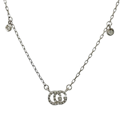 GUCCI グッチ GGランニング ネックレス 18金 K18ホワイトゴールド 