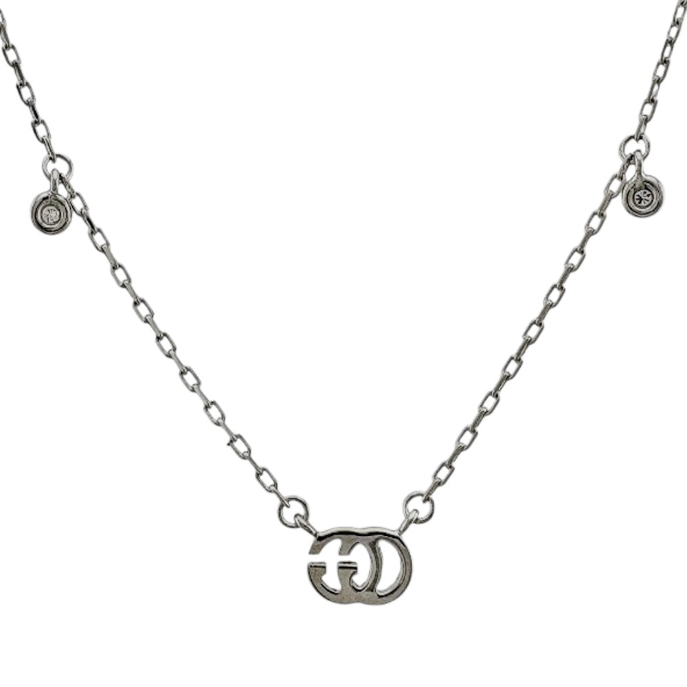 GUCCI グッチ GGランニング ネックレス 18金 K18ホワイトゴールド 