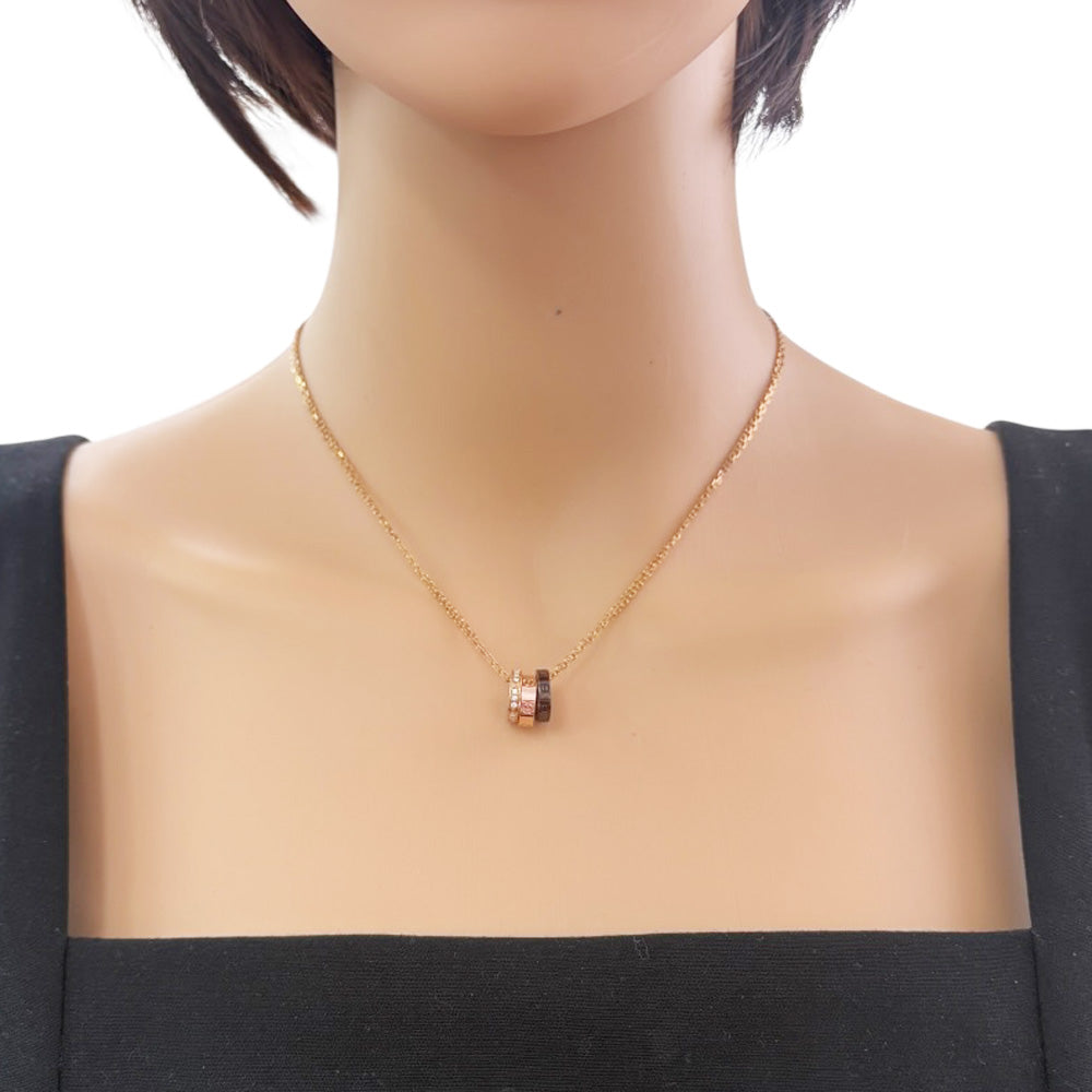 CARTIER カルティエ ラブ スリーフープ ネックレス 18金 K18ピンク