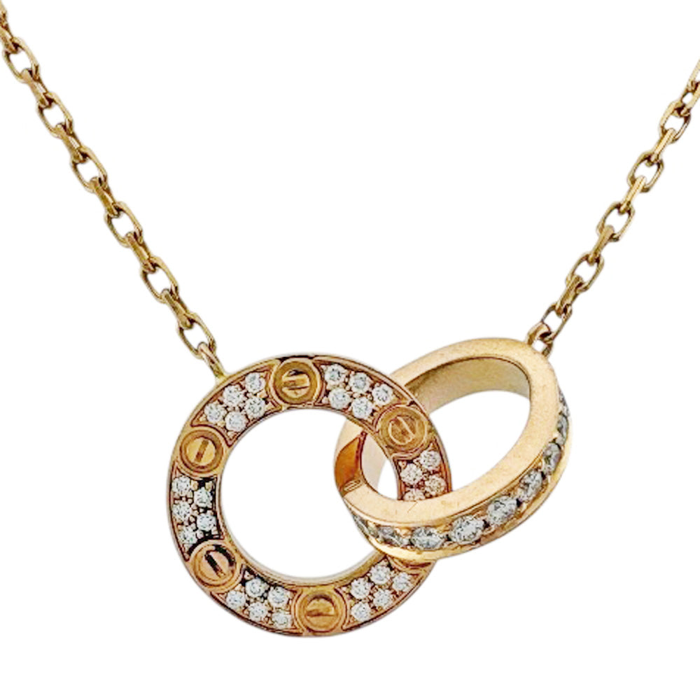 CARTIER カルティエ ラブサークル ネックレス 18金 K18ピンクゴールド