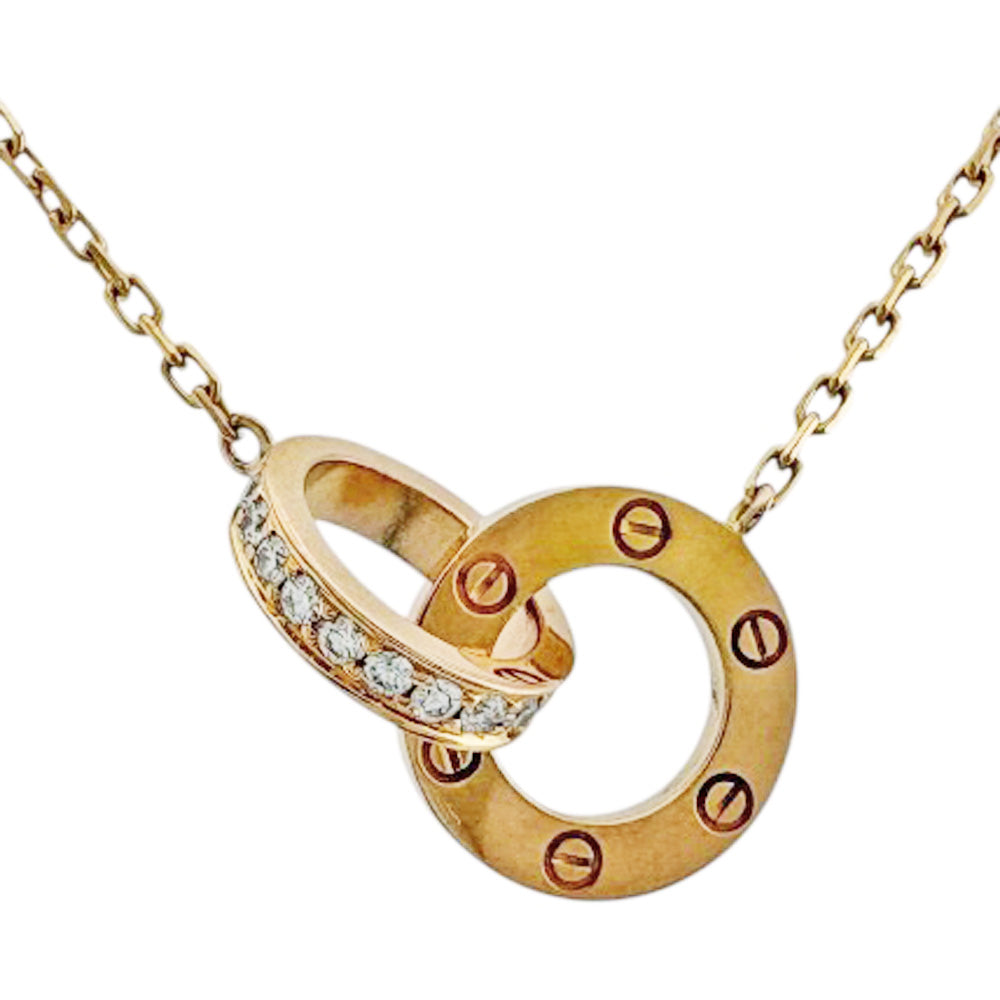 CARTIER カルティエ ラブサークル ネックレス 18金 K18ピンクゴールド