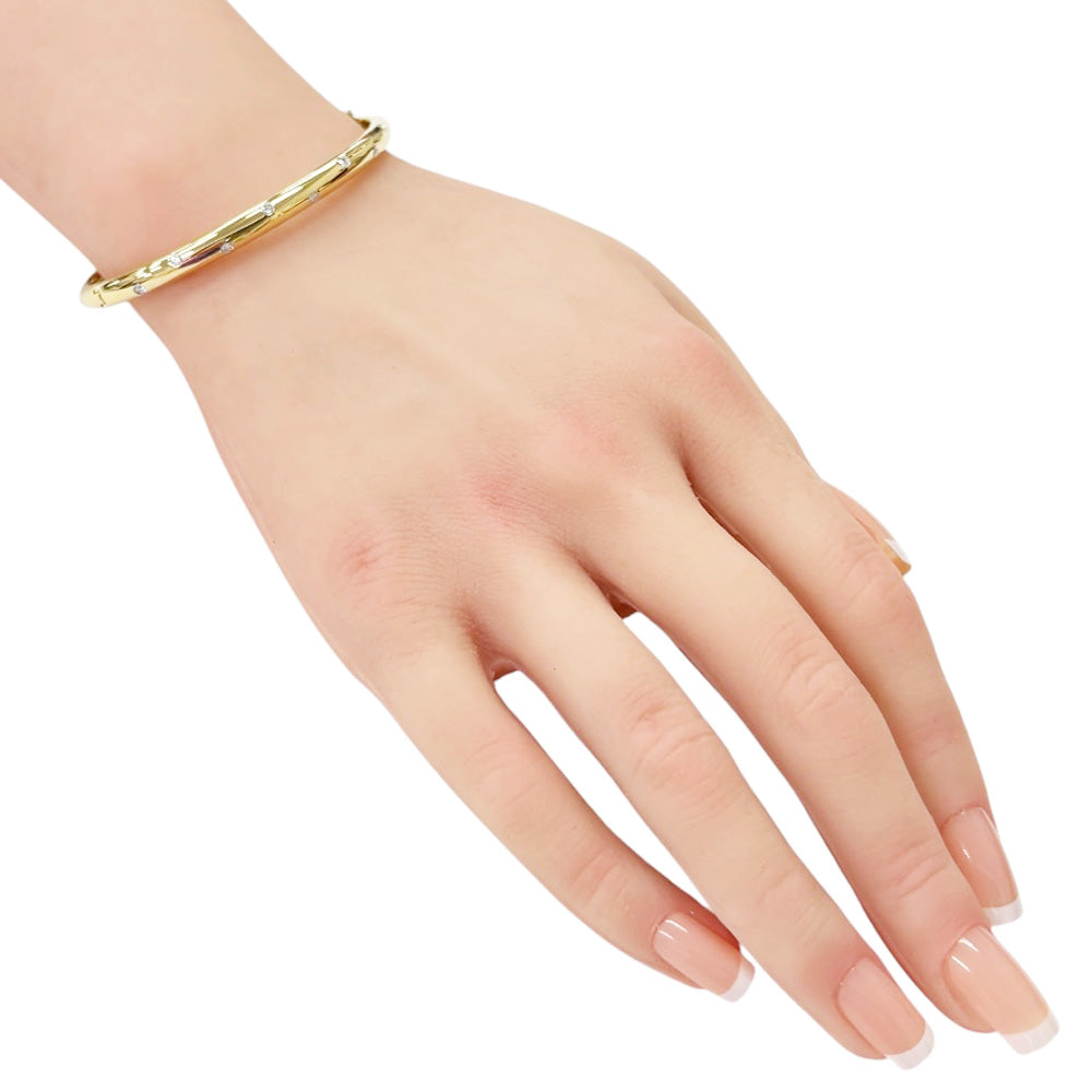 TIFFANY&Co. ティファニー ドッツ バングル 18金 K18イエローゴールド