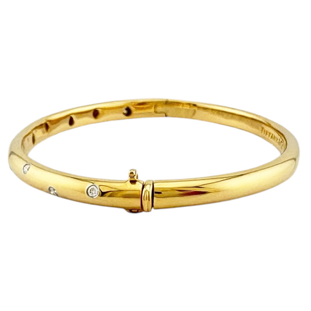 TIFFANY&Co. ティファニー ドッツ バングル 18金 K18イエローゴールド