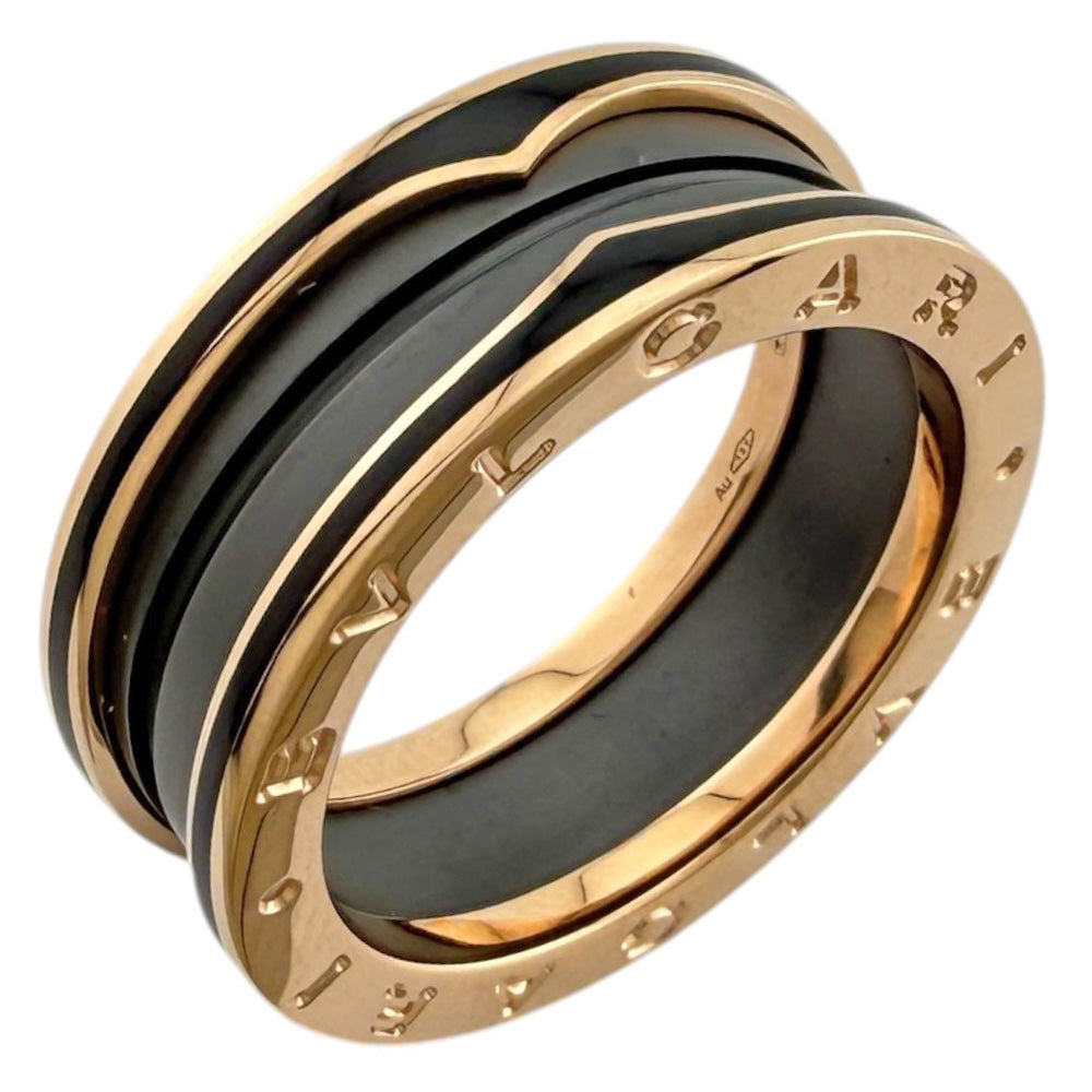 BVLGARI ブルガリ リング BVLGARI ブルガリ B-zero.1 ビーゼロワン 2バンド リング 指輪 17.5号