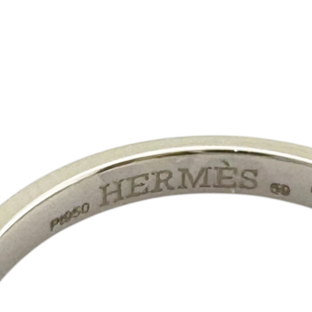 HERMES エルメス エヴァーセリエ リング 指輪 18号 Pt950プラチナ ユニ
