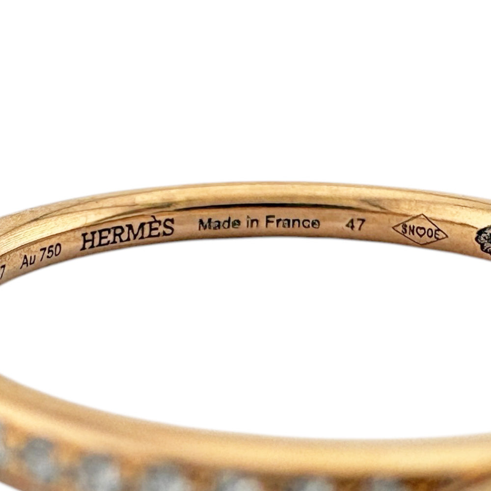 HERMES エルメス フランス ケリークロシェット リング 指輪 6.5号 18金