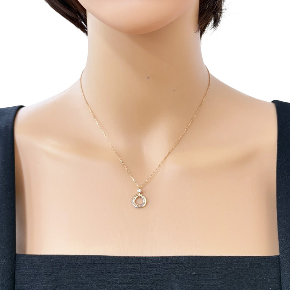 CARTIER カルティエ ベビートリニティー ネックレス 18金 K18ピンク