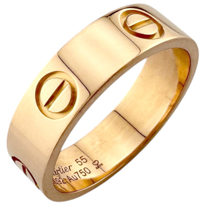 CARTIER カルティエ ラブ リング 指輪 15号 18金 K18ピンクゴールド