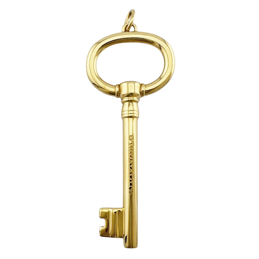 TIFFANY&Co. ティファニー オーバルキー ペンダントトップ 18金 K18
